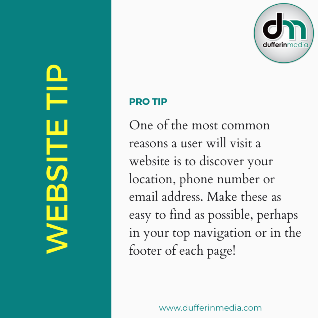 pro tip for website navigation