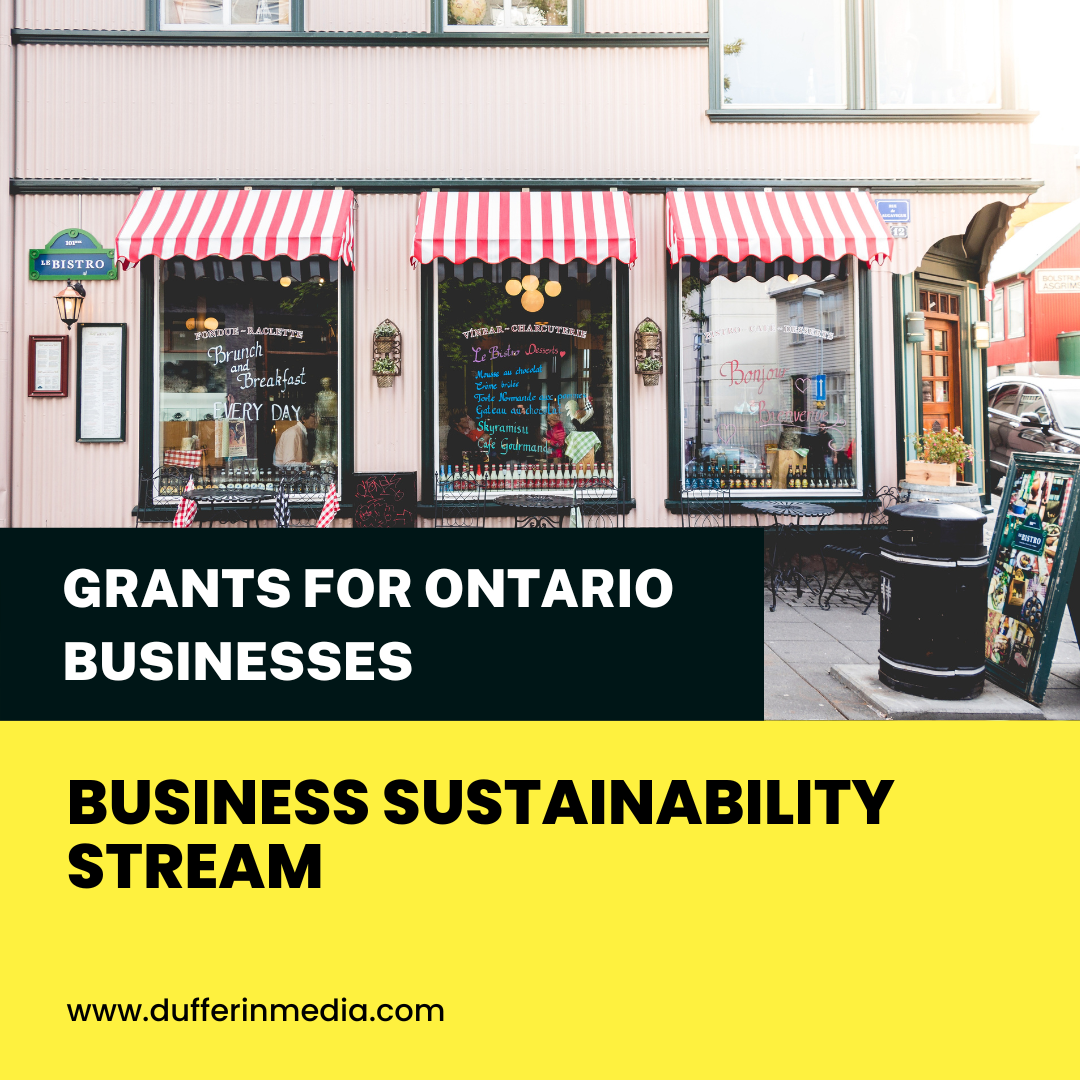 Business Sustainability Stream Grant
